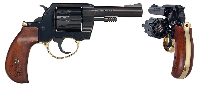 HENRY GOLDEN BOY REVOLVER .22 S L LR BIRDSHEAD GRIP 10RD 4IN BARREL H016BD - 556 Black Friday Promotion